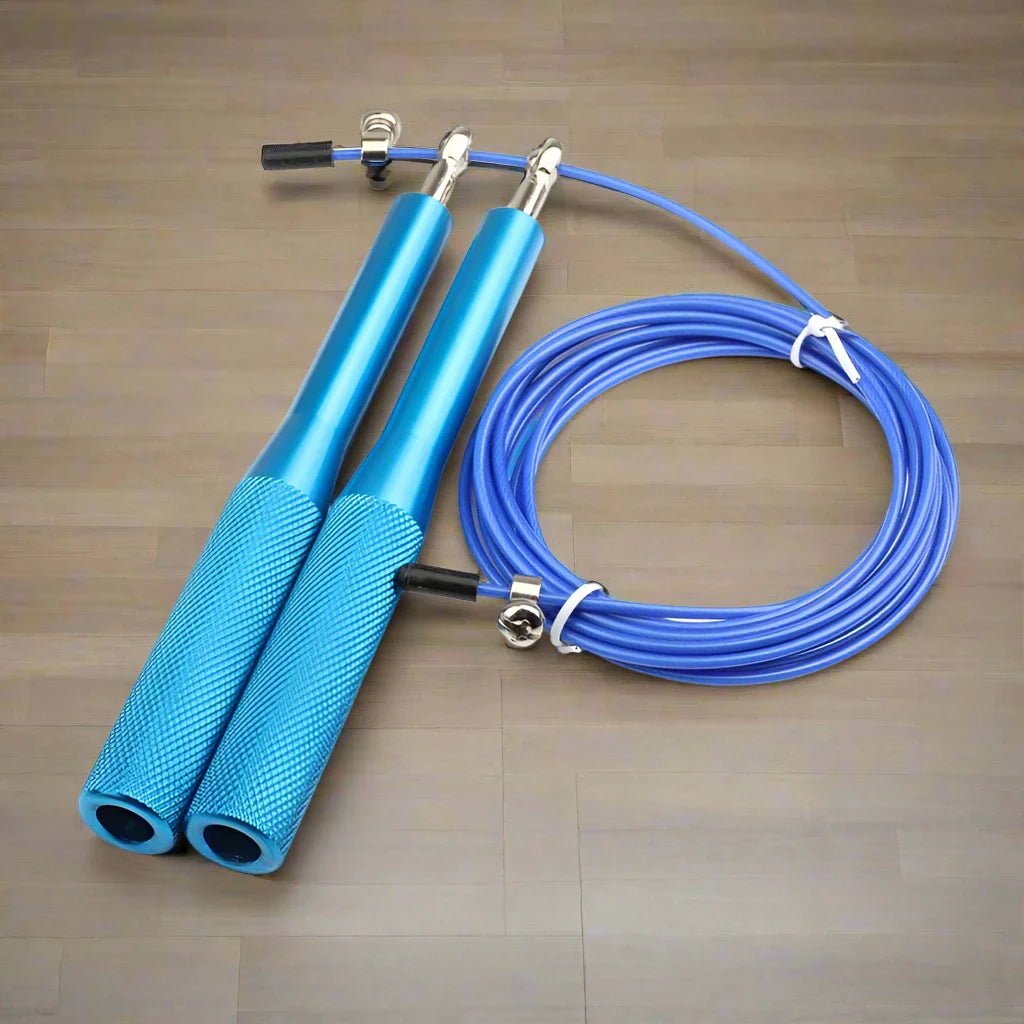 Corde à Sauter - JumpRopeCrossfit™ - Bleu - Le Roi du Fitness